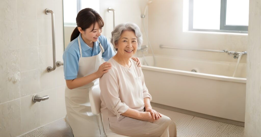 老人ホームの入浴はどうなっている？｜介助と回数をわかりやすく解説
