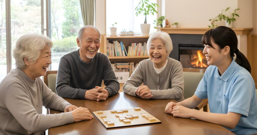 入居者の表情や過ごし方