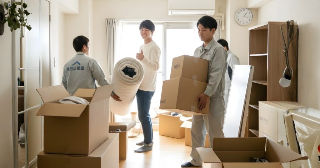 アパート退去当日の流れ|不用品回収の作業内容と所要時間