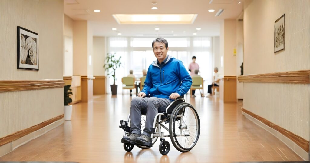 転倒を防ぐために選んだ自動ロック式